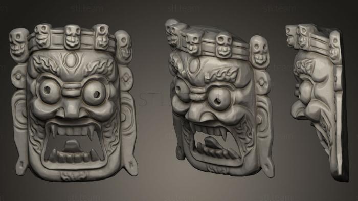 3D model Nepalese tribal mask (STL)